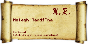 Melegh Ramóna névjegykártya